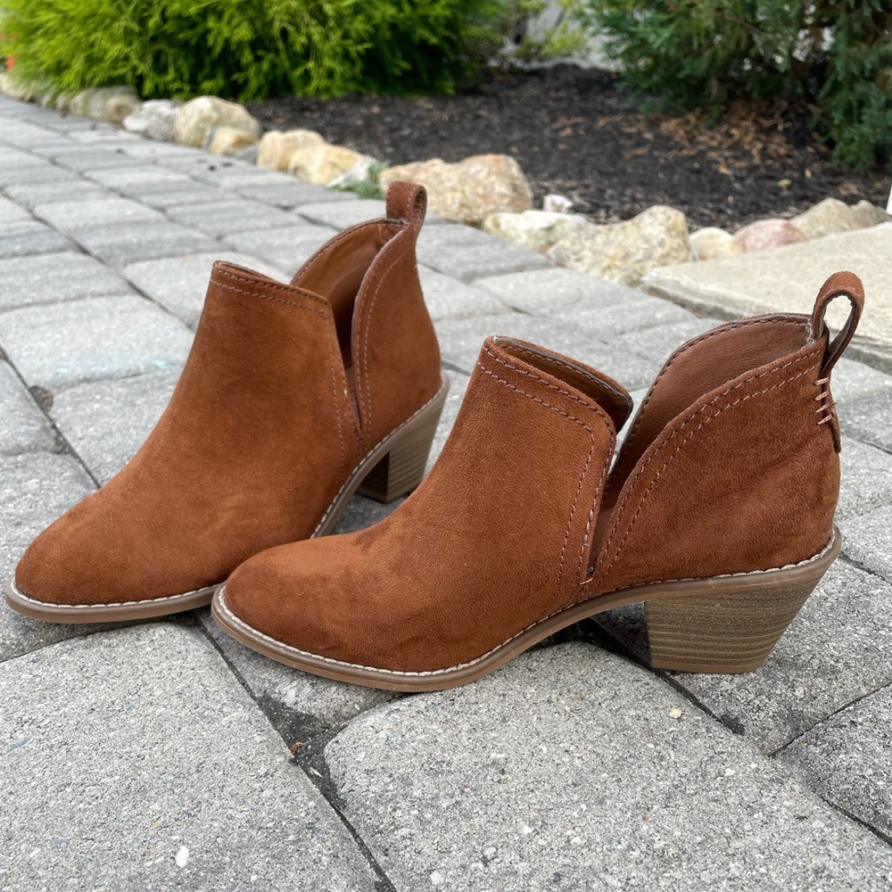 Charming Charlie Brown ankle boots